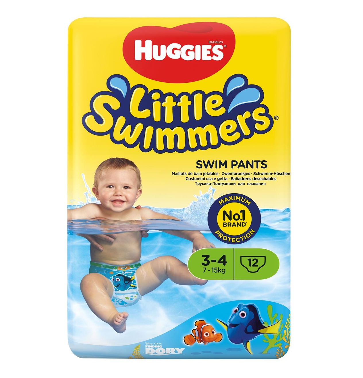 Huggies Little Swimmers Taille 3-4 (7-15 kg), Couche-Culotte de